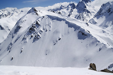 Image showing Snow cornice