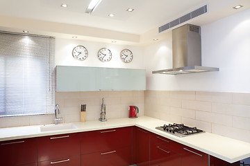 Image showing New kitchen in a modern home