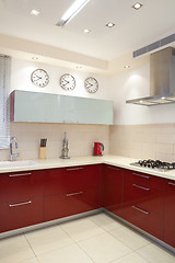 Image showing New kitchen in a modern home