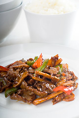 Image showing Chinese beef and vegetables