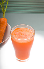 Image showing fresh carrot juice