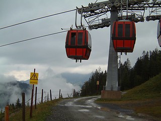 Image showing Cable cars