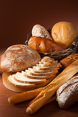 Image showing assortment of baked bread