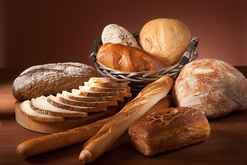 Image showing assortment of baked bread