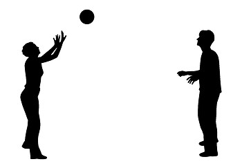 Image showing Playing with ball