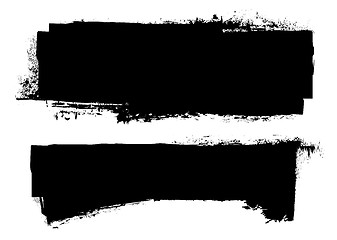 Image showing grunge black ink banner