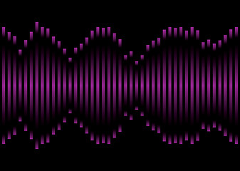 Image showing purple music equaliser