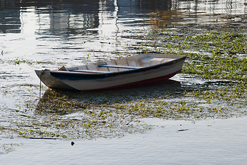 Image showing lonely boat