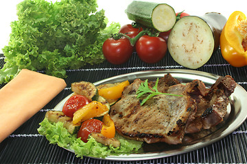 Image showing Grilled pork chop