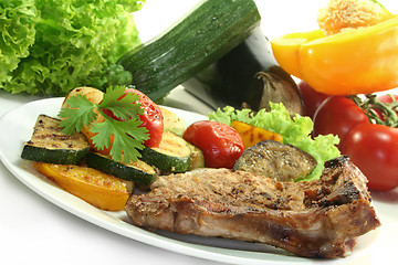 Image showing Grilled pork chop