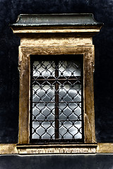 Image showing Old window closeup