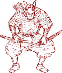 Image showing samurai warrior with sword 