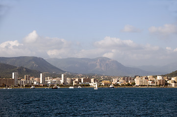 Image showing panorama waterfront ajaccio corsica france