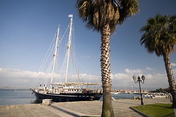 Image showing boats harbor ajaccio corsica france