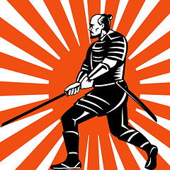 Image showing samurai warrior with sword 