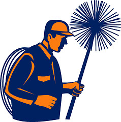 Image showing Chimney sweeper or cleaner