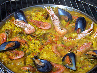 Image showing Cooking Spanish Paella 2