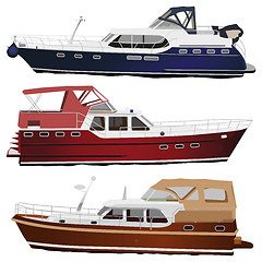 Image showing Motor yachts