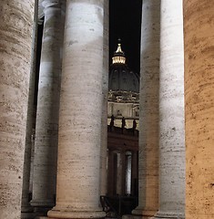 Image showing Basilica San Pietro throught the columns