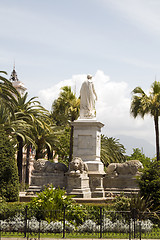 Image showing statue napoleon ajaccio corsica france