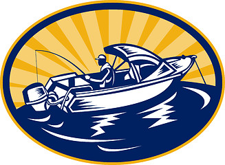 Image showing fisherman fishing boat
