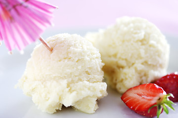 Image showing vanilla ice-cream