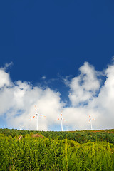 Image showing Eolic turbines –Paul de Serra, Madeira