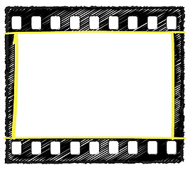 Image showing 35mm frame sketch outline selection