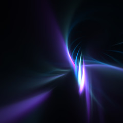 Image showing Blue Fractal Plasma Background