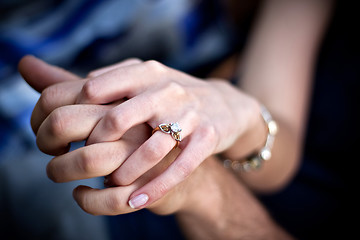 Image showing Engagement Ring Couple