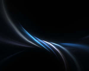 Image showing Blue Fractal Plasma Background