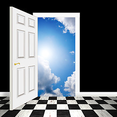 Image showing Surreal Heavenly Doorway