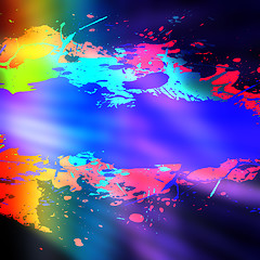 Image showing Rainbow Splatter Backdrop