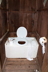 Image showing Dirty Outhouse