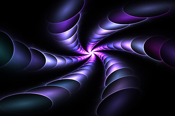 Image showing Abstract Purple Vortex