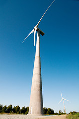 Image showing Windmill and blue sky