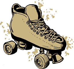 Image showing Hand drawn Roller skates 