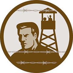Image showing Prisoner of war in a concentration camp