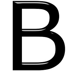Image showing 3D Letter B