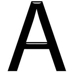 Image showing 3D Letter A