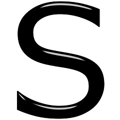 Image showing 3D Letter S