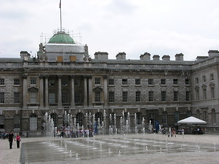 Image showing Fountain and Building