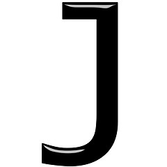 Image showing 3D Letter J