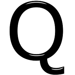 Image showing 3D Letter Q