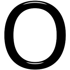 Image showing 3D Letter O