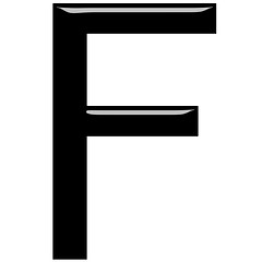 Image showing 3D Letter F