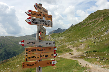 Image showing Wanderwege