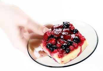 Image showing Strawberry tart