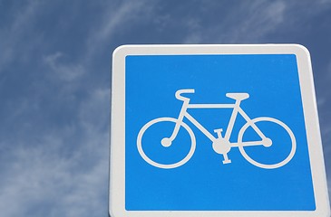 Image showing Bicycle sign