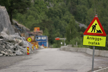 Image showing Road construction